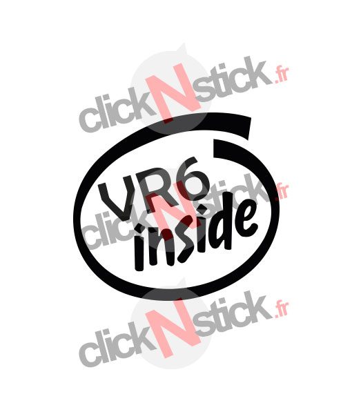 vw vr6 inside intel inside look stickers
