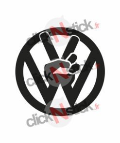 volkswagen V victory peace stickers