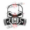 Honda skull crâne sticker