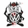 Taz cartoon Volkswagen VW sticker
