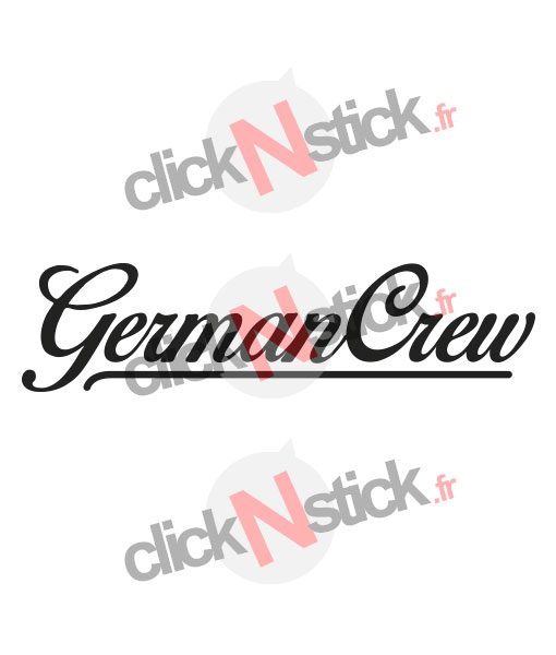 German Crew sticker