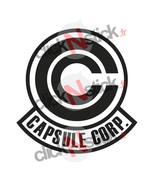 capsule corp dbz sticker
