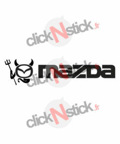 sticker logo mazda diable