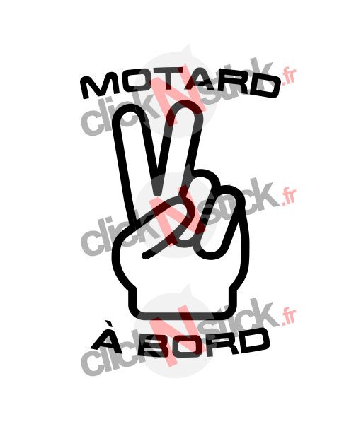 sticker motard à bord