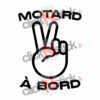 sticker motard à bord