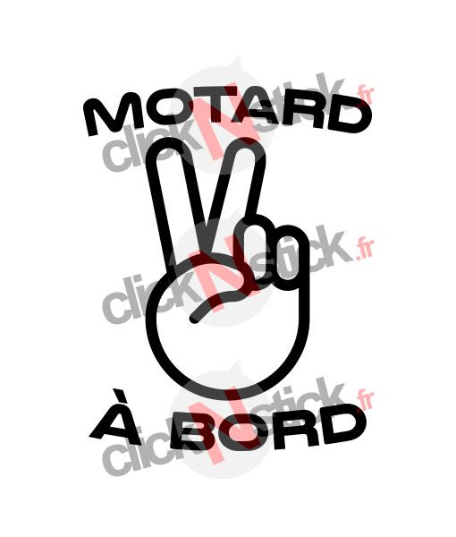 sticker motard à bord