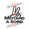 sticker motard à bord signe moto