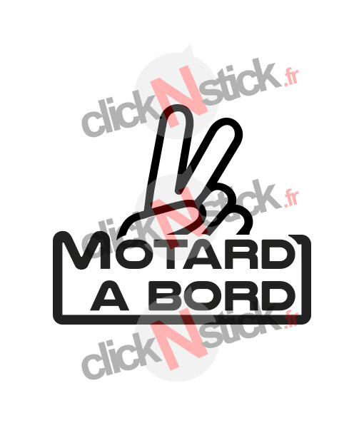 sticker autocollant Motard à bord biker a bord decal motard hashtag motard 
