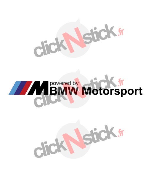BMW motorsport 4 couleurs sticker