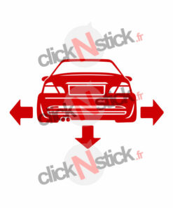 BMW E46 down n out autocollant