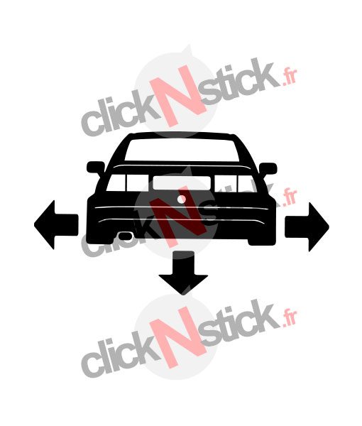 VW Corrado down n out sticker