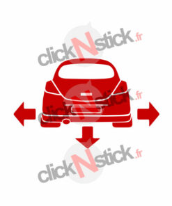 Opel Corsa D down n out stickers
