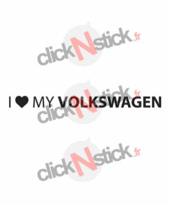 i love my volkswagen sticker