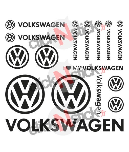 Sticker autocollant marque Volkswagen