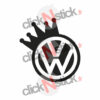 vw volkswagen couronne king sticker