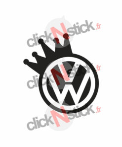 vw volkswagen couronne king sticker