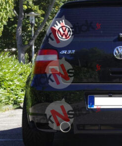 vw volkswagen couronne king stickers