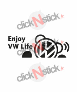 enjoy vw volkswagen life sticker