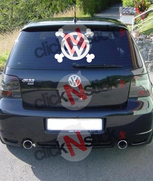 VW volkswagen pirate sticker