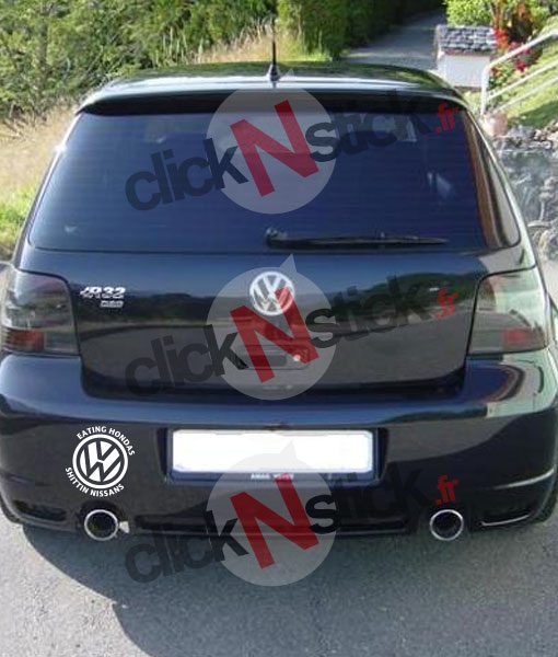 VW volkswagen eating hondas shittin nissans stickers