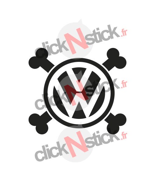 VW volkswagen pirate stickers