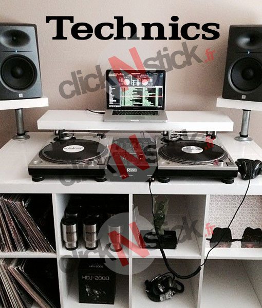 Technics platine dj stickers