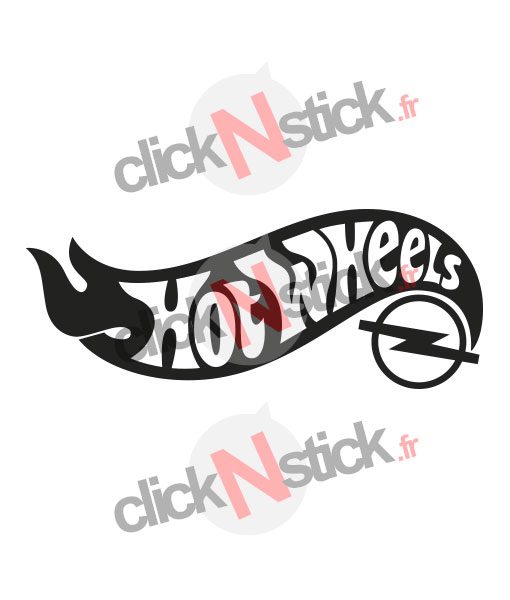 Hot Wheels opel stickers humour