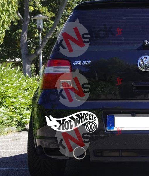 Hot Wheels VW sticker humour