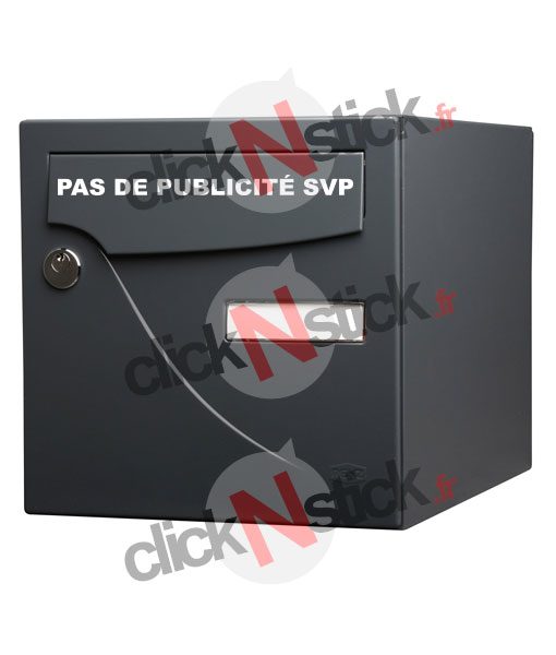 pas de publicité stickers boite aux lettres