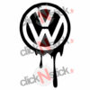 volkswagen vw coulée encre stickers