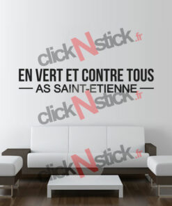 En vert et contre tous ASSE sticker