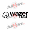 Wazer à bord sticker