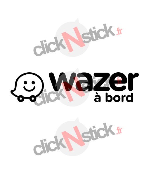 Wazer à bord sticker