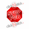 Sticker stop pub contre la publicité