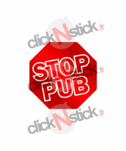 Sticker stop pub contre la publicité