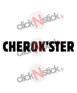 sticker lettrage groupe facebook cherok'ster