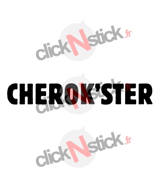 sticker lettrage groupe facebook cherok'ster