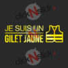 Sticker je suis un gilet jaune