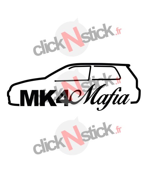 Sticker vw golf mk4 mafia