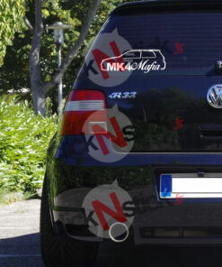Sticker autocollant vw golf IV mafia