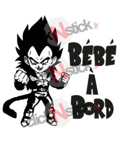 Bébé à bord Vegeta Dragon Ball Z sticker