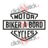 biker à bord Harley Davidson sticker