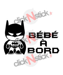 sticker bébé à bord batman