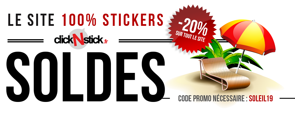 Soldes d'été 2019 sur tous les stickers