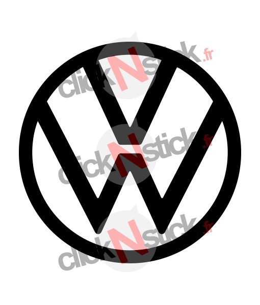 Volkswagen VW nouveau logo 2019 sticker