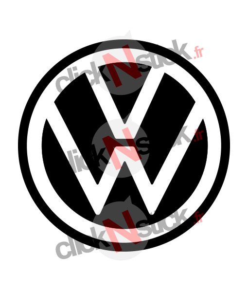 Volkswagen VW nouveau logo 2019 sticker