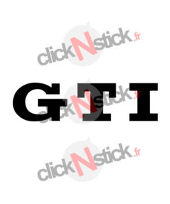Stickers logo GTI pour personnaliser calandre de golf 6
