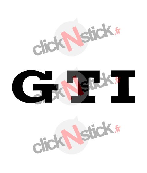 Stickers logo GTI pour personnaliser calandre de golf 6