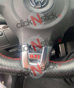 stickers rouge pour volant de golf 6 GTI