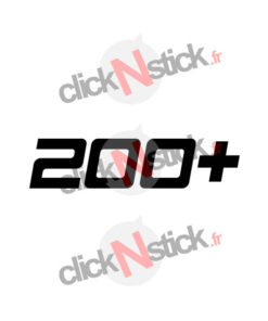 sticker 200+ cv puissance